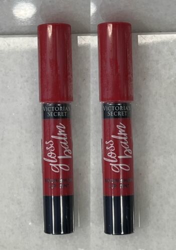 2 Victoria's Secret Gloss Balm Nourishing Lip Tint - Kissed - 0.08 oz Sealed