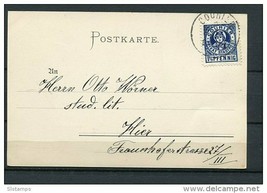 Germany  1890s Minchen Courier Private City Mail  Postal card - £10.31 GBP
