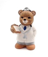 Vintage Homco Home Interior Bear Doctor Figurine Ceramic #8805 Occupatio... - £7.08 GBP