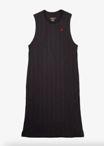 Air Jordan Womens Heritage Pinstripe Knit Dress (Black/Grey) | XS NEW! - £37.46 GBP