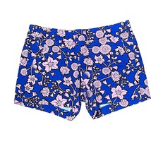 J.Crew Blue &amp; Pink Floral City Fit Chino Shorts Mid-Rise Cotton Women&#39;s Size 10 - £15.76 GBP