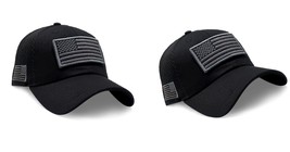  Black Mens Hat Baseball Cap Military Patch Mesh Tactical Army Caps - $30.99