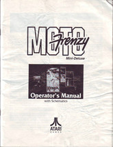 Moto Frenzy Video Arcade Game Service Manual With Schematics Mini Deluxe - $23.28