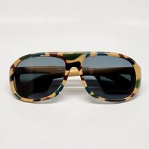 Vtg Babe Winkelman Camouflage Camo Aviator Fishing Sunglasses w/ Side Sh... - $502.62 MXN