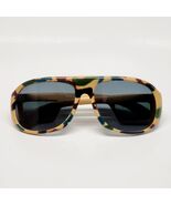 Vtg Babe Winkelman Camouflage Camo Aviator Fishing Sunglasses w/ Side Sh... - $499.52 MXN