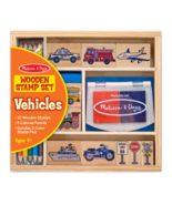 Melissa and Doug Vehicles Wooden Stamp Set Sealed Stamps Pencils 2 Stamp... - $29.85 CAD