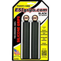 Racer&#39;S Edge 30Mm Black Sillicone Bicycle Grips Made In The Usa - £29.52 GBP