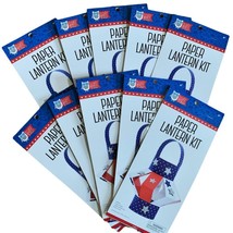 Paper Lantern Kit LOT 10 Arts Crafts DIY Patriotic Bright Minds Nicole Patriotic - £7.80 GBP