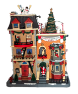 Lemax Santa’s Rooftop Bash Christmas Party Elves Reindeer Animated Sound... - $3,208.61 MXN