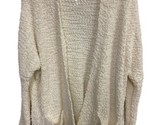 Cupio Cardigan Womens Size S Cream Off White Open Front  Comfy Neutral - £11.51 GBP