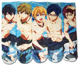 Free! Character Themed Socks 5-Pack Set Anime Licensed NEW - $19.59