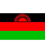 MALAWI POLYESTER INTERNATIONAL COUNTRY FLAG 3 X 5 FEET - £5.60 GBP