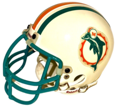 Miami Dolphins Authentic Vintage Throwback Original Sharco Mini Football Helmet - $74.24