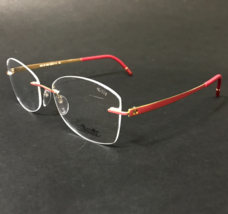 Silhouette Eyeglasses Frames 5529 HD 3020 Momentum Gold Siena Red 53-17-140 - $233.54