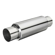 Exhaust Muffler 2.5&quot; Inlet / Outlet Stainless Steel Universal - £47.34 GBP