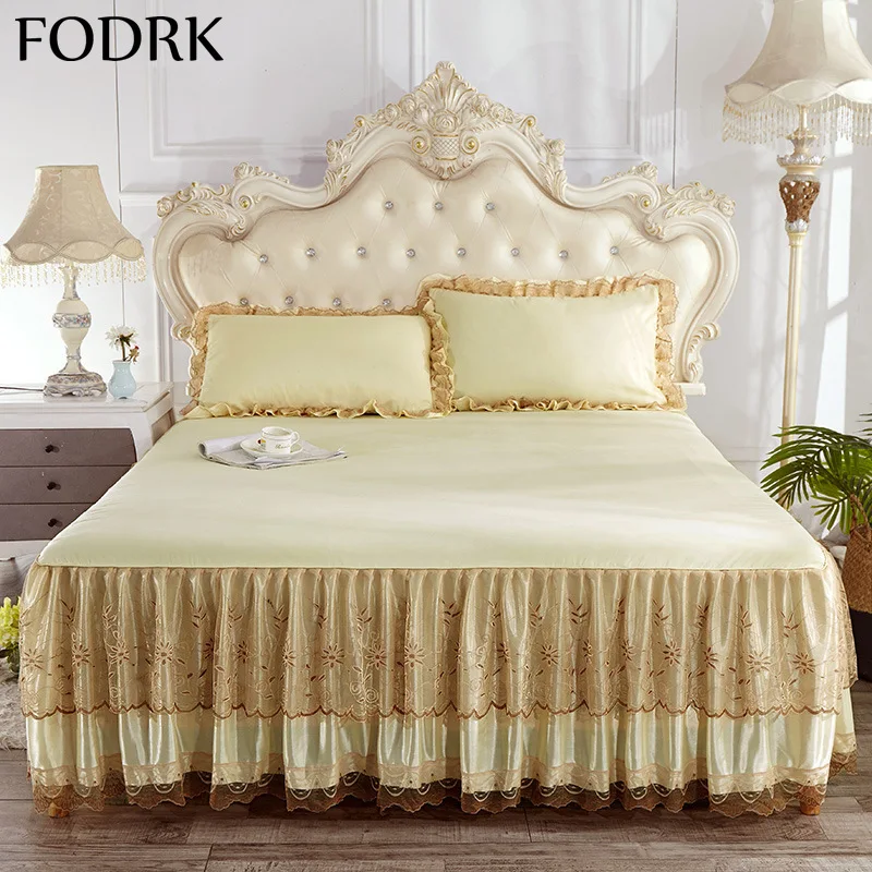 Bed Linen Cotton Lace Elastic Fitted Double Sheet Terry Hairy Queen Matt... - $117.79+