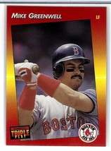 1992 Donruss Triple Play #252 - Mike Greenwell - Red Sox - £1.19 GBP