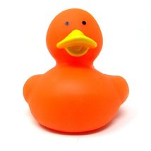 Orange Rubber Duck 2 inch DIY Decorate Solid Color High Quality US Seller n - $8.92