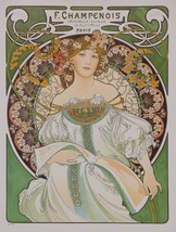 Mucha Foundation F Champenois Imprimeur Editeur Fine Art Lithograph S2 - £529.58 GBP