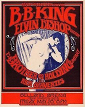 BB King - Elvin Bishop - Big Brother &amp; the Holding Company - 1971 Concert Poster - £26.45 GBP