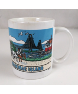 Mackinac Island Bridge &amp; Horse Drawn Carriage Souvenir Coffee Cup - $11.87