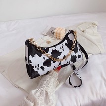 Cow Print Shoulder Bags For Women Animal Leopard Zebra Pattern Handbag Female Ch - £20.39 GBP