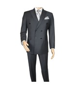 Men Suit BERLUSCONI Turkey Italian Wool 180&#39;s Double Breasted UGS94-14 C... - $422.35 CAD