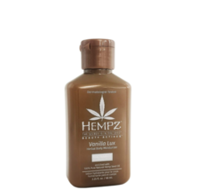 Hempz Vanilla Lux Herbal Body Moisturizer With Niacinamide 2.25 Oz - $9.80