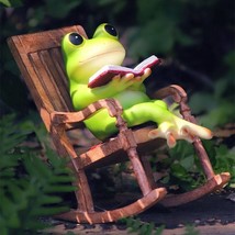 Micro Frogs Chairs Carving, Miniature Frogs, Animal Figurine, Tiny Little  - $42.48