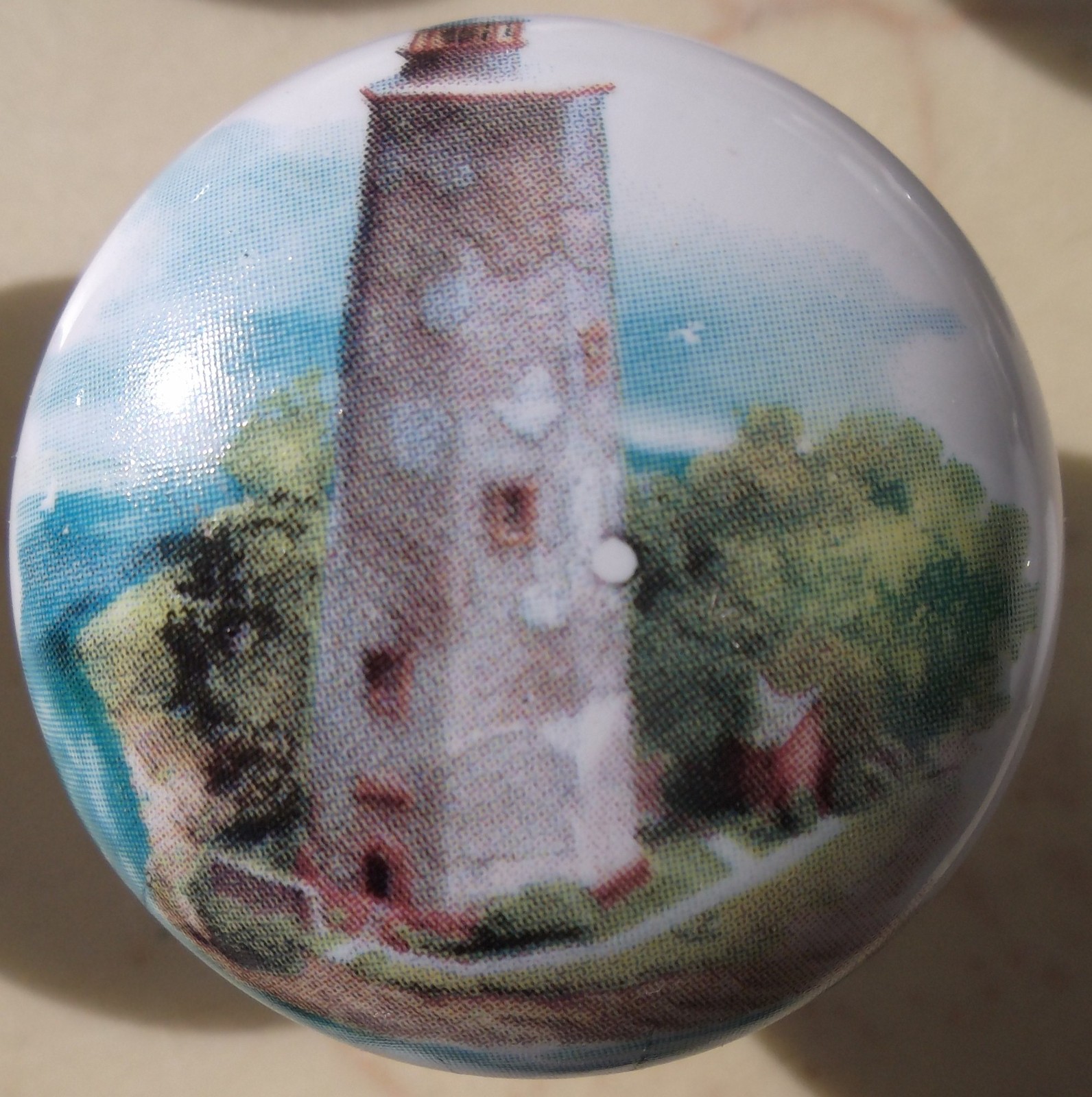 Ceramic knob Light House Lighthouse Bald Head NC - $4.46