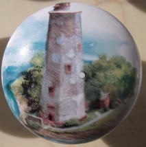 Ceramic knob Light House Lighthouse Bald Head NC - £3.57 GBP