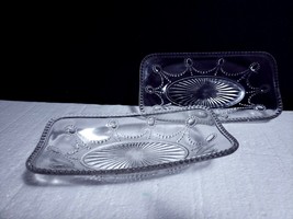 EAPG Indiana National Glass Venus JEWEL &amp; FESTOON 8 3/8&quot; Pickle Dish - L... - £19.45 GBP