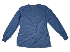 Grey&#39;s Anatomy Women&#39;s Size SM Barco, Blue Lab Coat Jacket, Scrub top nursing - £19.46 GBP