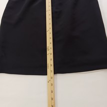 J Crew Women Sz 6 Crepe Tilted Wrapped Pencil Lined Skirt Black/White Edge C5875 image 12