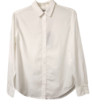 Everlane Shirt Women&#39;s Size 00 The Silky Cotton Relaxed Shirt White NWT - £45.24 GBP