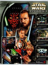 Star Wars Episode I Pinball Flyer Original Game 8.5&quot; x 11 Advertising 19... - £12.48 GBP