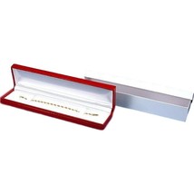 Bracelet &amp; Watch Gift Box Red Faux Leather 8 5/8&quot; (Only 1 Box) - £5.54 GBP