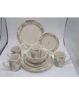 ♻️ Corelle Impressions Textured Leaves Dinnerware 16-Pc Set - $235.86 CAD