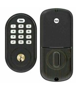 Yale Smart Deadbolt with Push Button Keypad Z-Wave Real Living YRD216-ZW2-0BP - $204.75