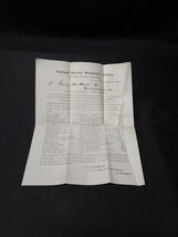 Original 1867 United States Marshal&#39;s Office Bankrupty Letter Bath New H... - $23.19