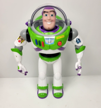 Disney Toy Story Buzz Lightyear Talking Lights &amp; Sounds Karate Chop Action 12&quot; - £19.97 GBP