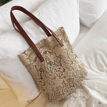 Sweet Lace Hollow Out Composite Handbags Shoulder Bags Women Popular School Bags - £29.56 GBP