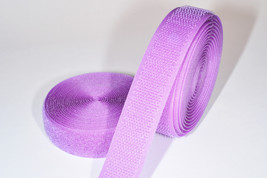 Purple Hook &amp; Loop Tapes (1 Metre+ min) Sew On (Non-Adhesive Backing) 20... - $2.99
