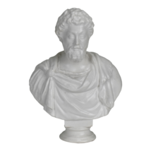 Marcus Aurelius Roman Emperor Stoic Philosopher Bust Head Portrait Sculpture - £39.60 GBP