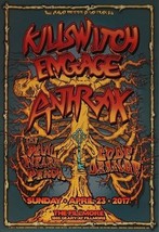 Killswitch Engage Poster Fillmore Anthrax Devil Wears Prada Code Orange 2017 - £52.68 GBP
