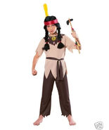 RUBIE&#39;S NATIVE AMERICAN WARRIOR REENACTMENT/HOLIDAY COSTUME SIZE MED SM 4-6 - $28.09 CAD
