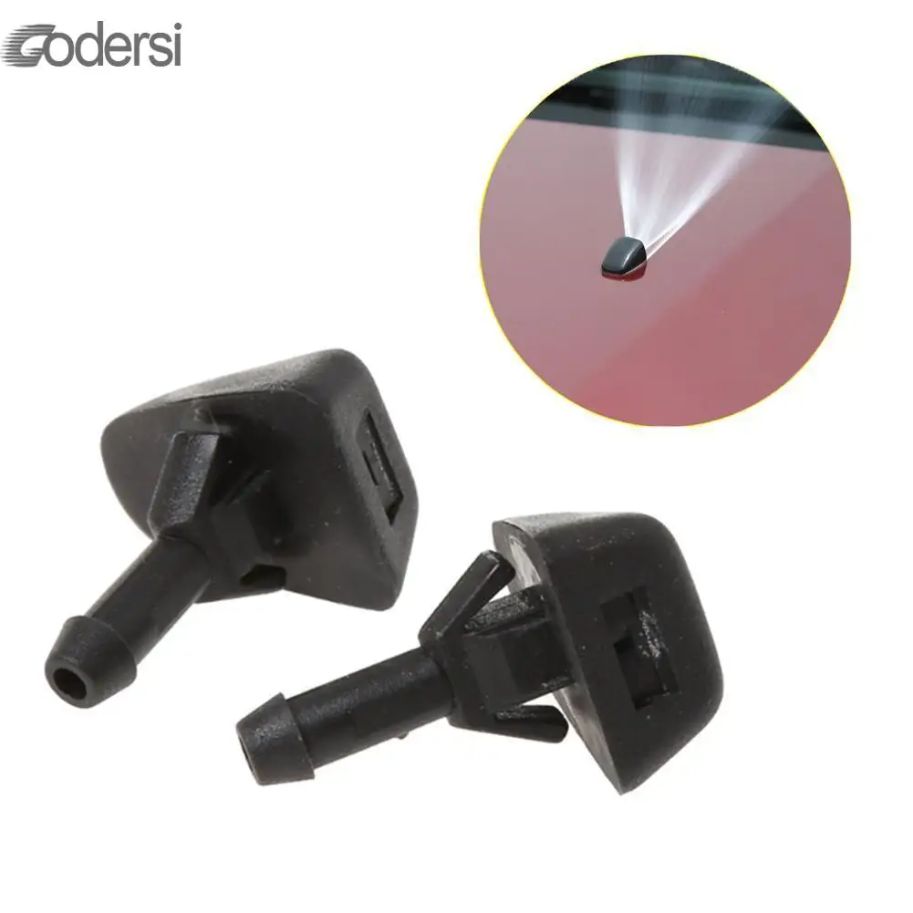 2pcs Windshield Wiper Jet Washer Nozzle For Volvo S40 S80 XC90 C70 Windscreen Wa - £18.68 GBP