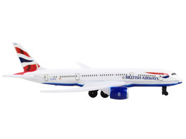 787 Commercial Aircraft British Airways G-ZBJA White w Blue &amp; Red Tail Diecast M - £16.30 GBP