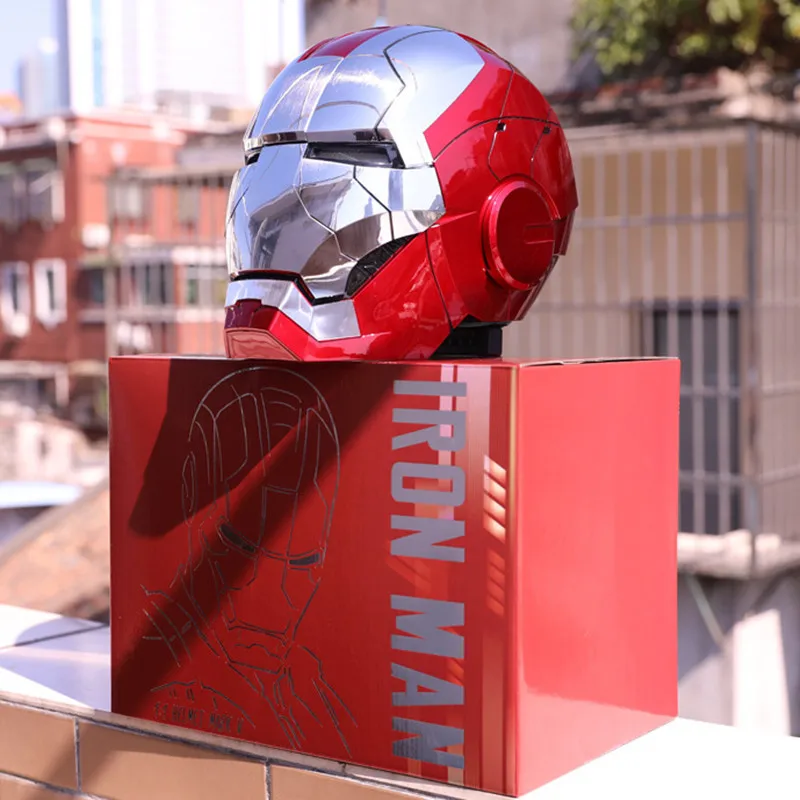 Marvel Ironman AutoKing 1/1 MK5 Helmet Remote &amp; Voice Control Iron man automatic - £68.45 GBP+