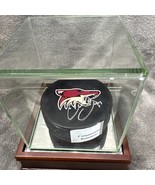 Phoenix Coyotes Hockey Puck Cliff Ronning Autograph Arizona NHL  77 Glas... - $42.38 CAD